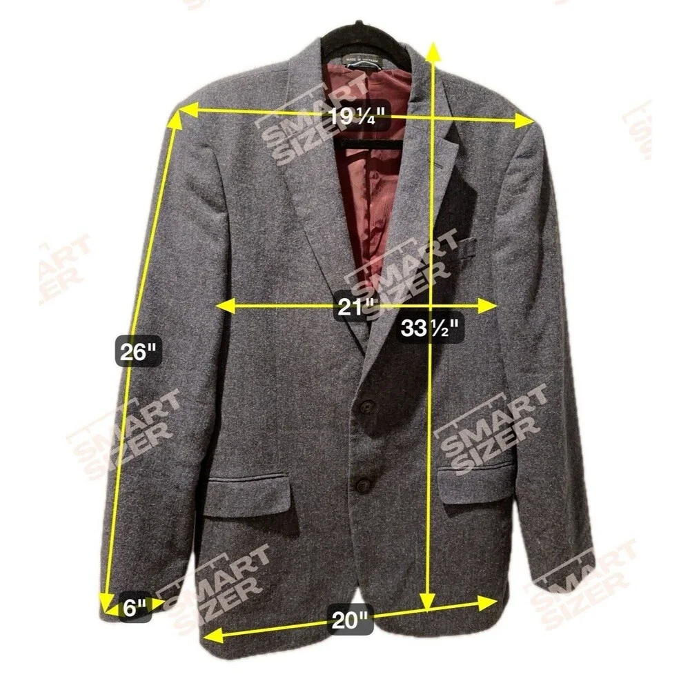 Tommy Hilfiger Men’s 40L Wool Blend Blue Speckled Knit Blazer Sport Coat Long - Picture 11 of 11